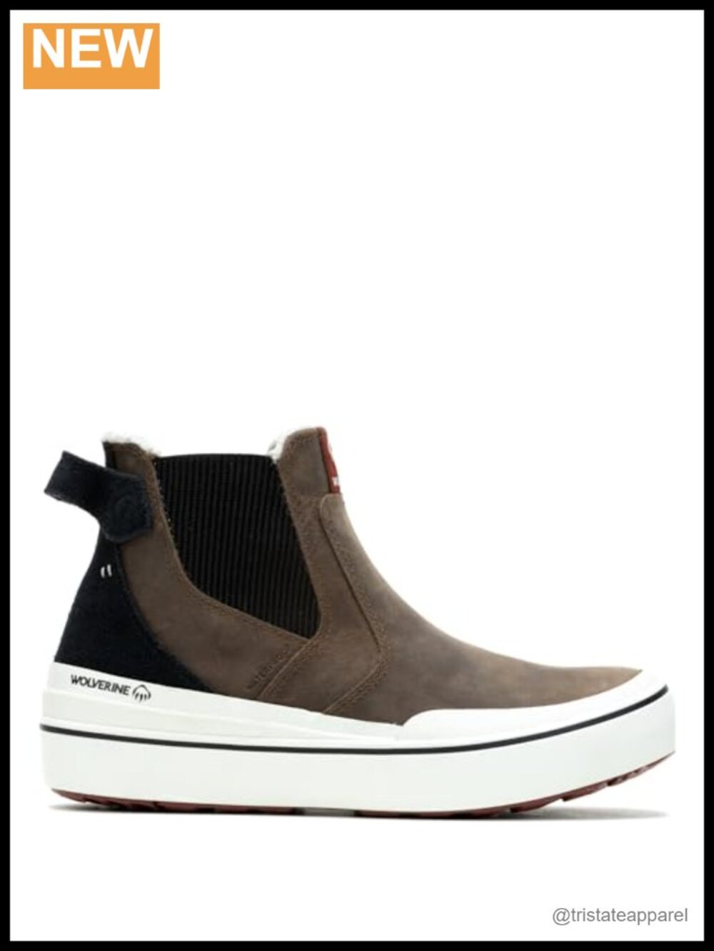 Waterproof Full-Grain Leather Chelsea Boot Fleece Lining EPX Footbed Lug Outsole